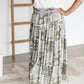 Patchwork Print Maxi Skirt Skirts