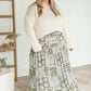 Patchwork Print Maxi Skirt Skirts