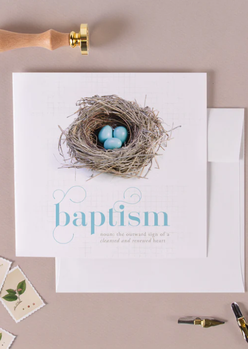 Peace + Baptism Greeting card Accessories Baptism