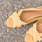 Peeptoe Mustard Slingback Flat - FINAL SALE Shoes