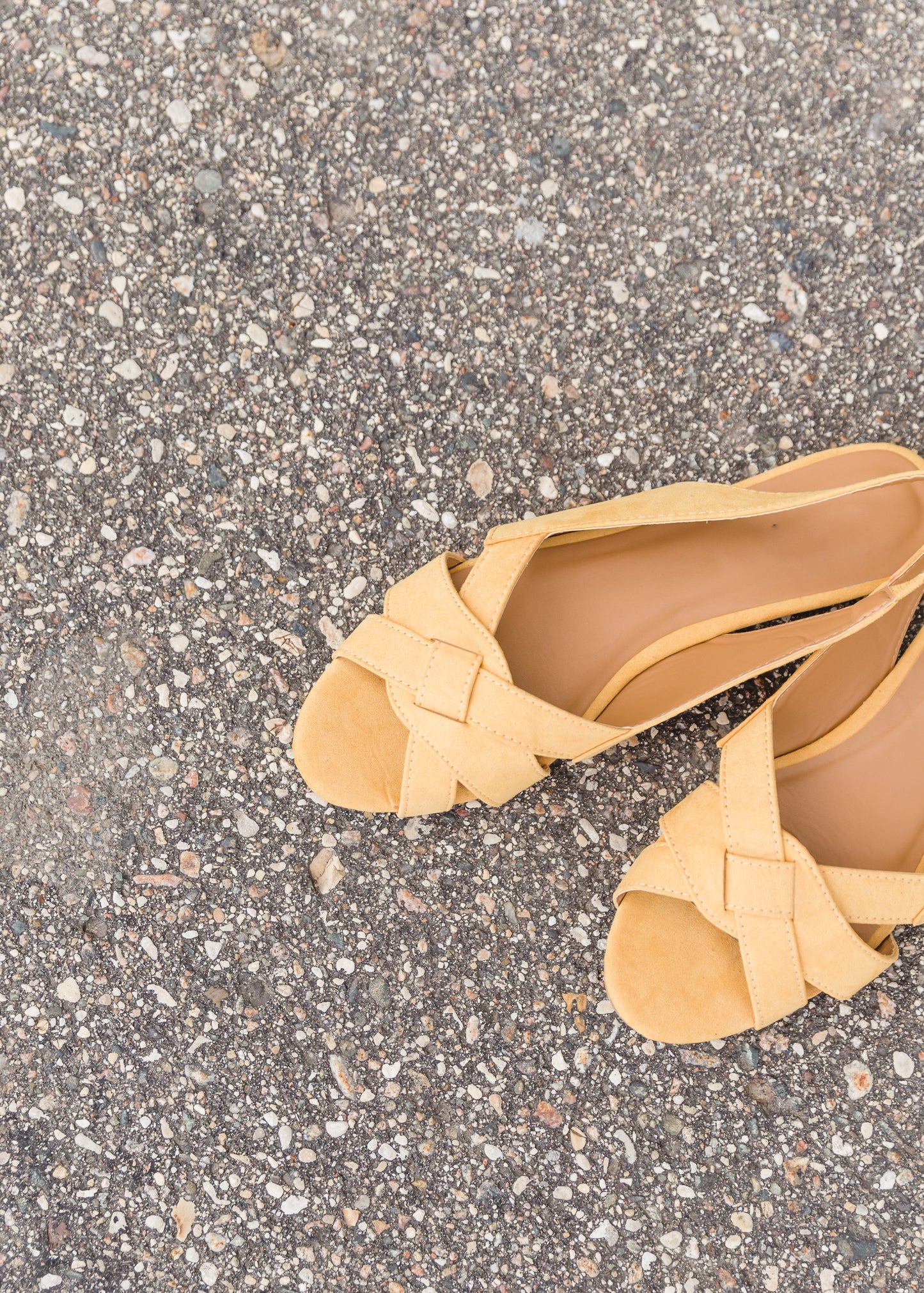Peeptoe Mustard Slingback Flat - FINAL SALE Shoes
