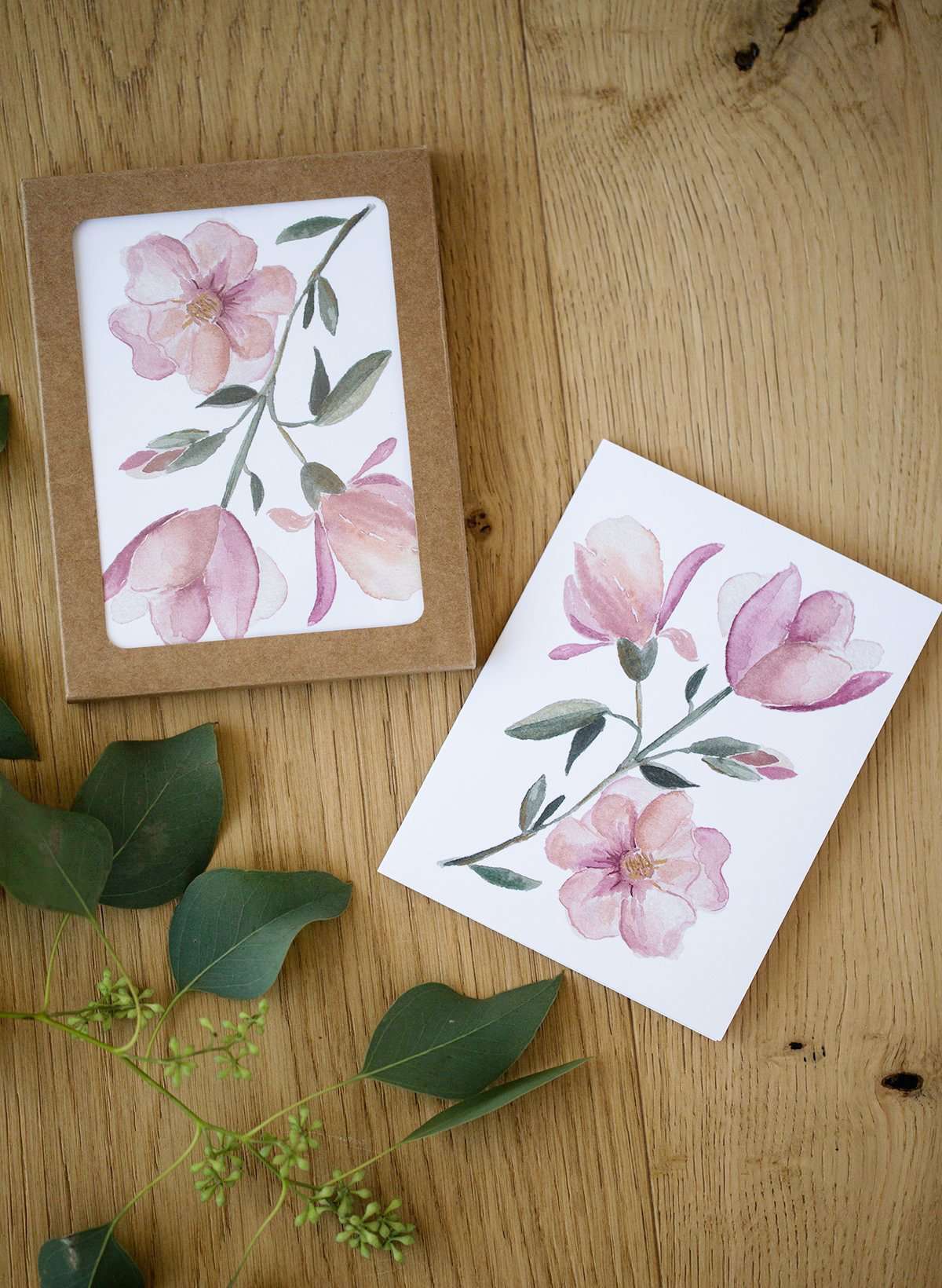 affordable blush and floral greeting cards