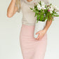 Peony Pink Knit Pencil Skirt - FINAL SALE Skirts