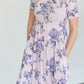 Pink & Blue Floral Midi Dress Dresses Chris & Carol
