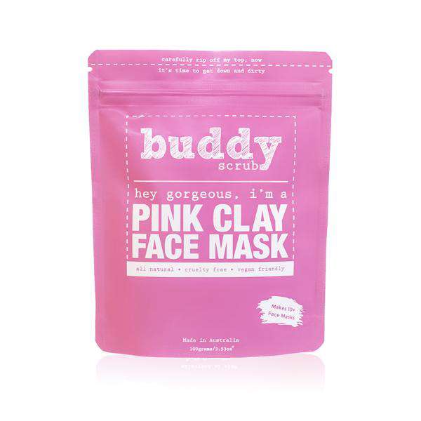 Pink Clay All Natural Face Mask by Buddy Scrub