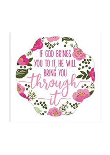 Pink Floral Bring You Through It Decal - Set of Two Home & Lifestyle