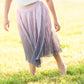 Pink Ombre Tulle Midi Skirt Skirts