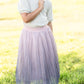 Pink Ombre Tulle Midi Skirt Skirts