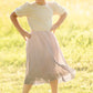 Pink Ombre Tulle Midi Skirt Skirts