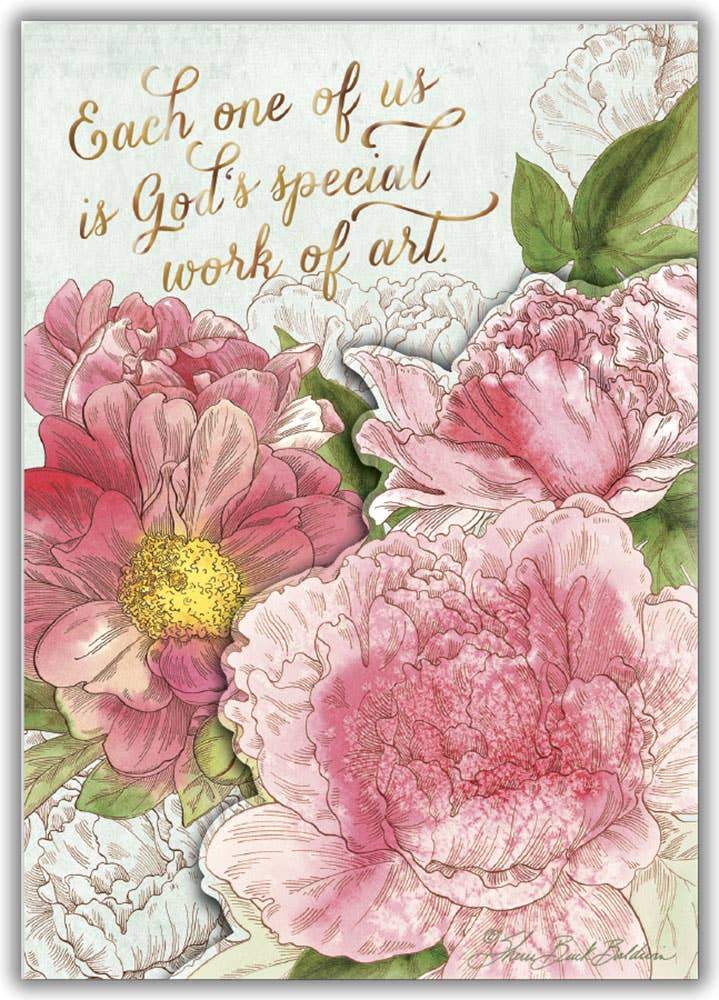 Pink Peony Boxed Greeting Card Set KJV - FINAL SALE Home & Lifestyle