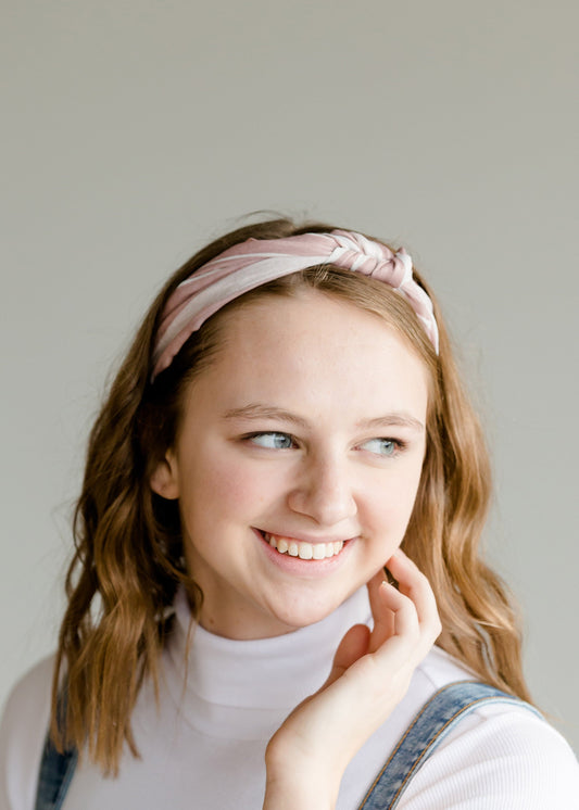 Pink Stripe Knotted Headband - FINAL SALE Accessories