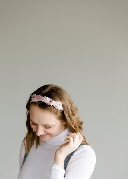 Pink Stripe Knotted Headband - FINAL SALE Accessories