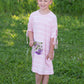 Pink Striped Tie Sleeve Midi Dress - FINAL SALE Dresses