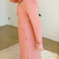Pink Turtleneck Pocket Midi Dress - FINAL SALE Dresses