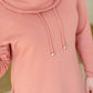 Pink Turtleneck Pocket Midi Dress - FINAL SALE Dresses