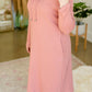 Pink Turtleneck Pocket Midi Dress - FINAL SALE Dresses