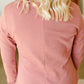 Pink Turtleneck Pocket Midi Dress - FINAL SALE Dresses