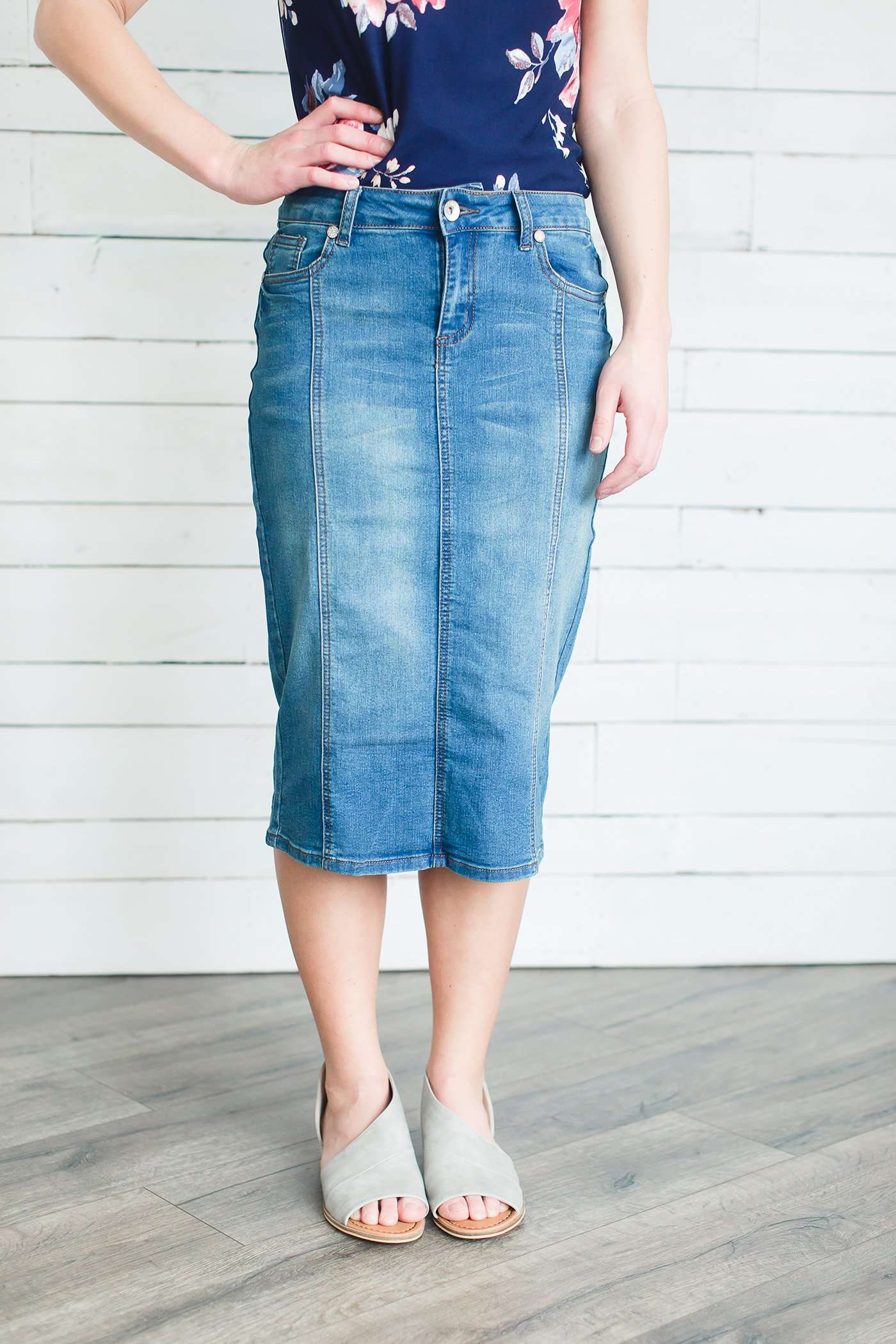 Piper Midi Skirt Skirts Vintage Wash / XS