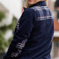 Plaid Detail Zip Up Fleece Jacket - FINAL SALE Layering Essentials