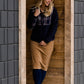 Plaid Detail Zip Up Fleece Jacket - FINAL SALE Layering Essentials