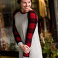Plaid Fleece Knit Midi Dress - FINAL SALE Dresses