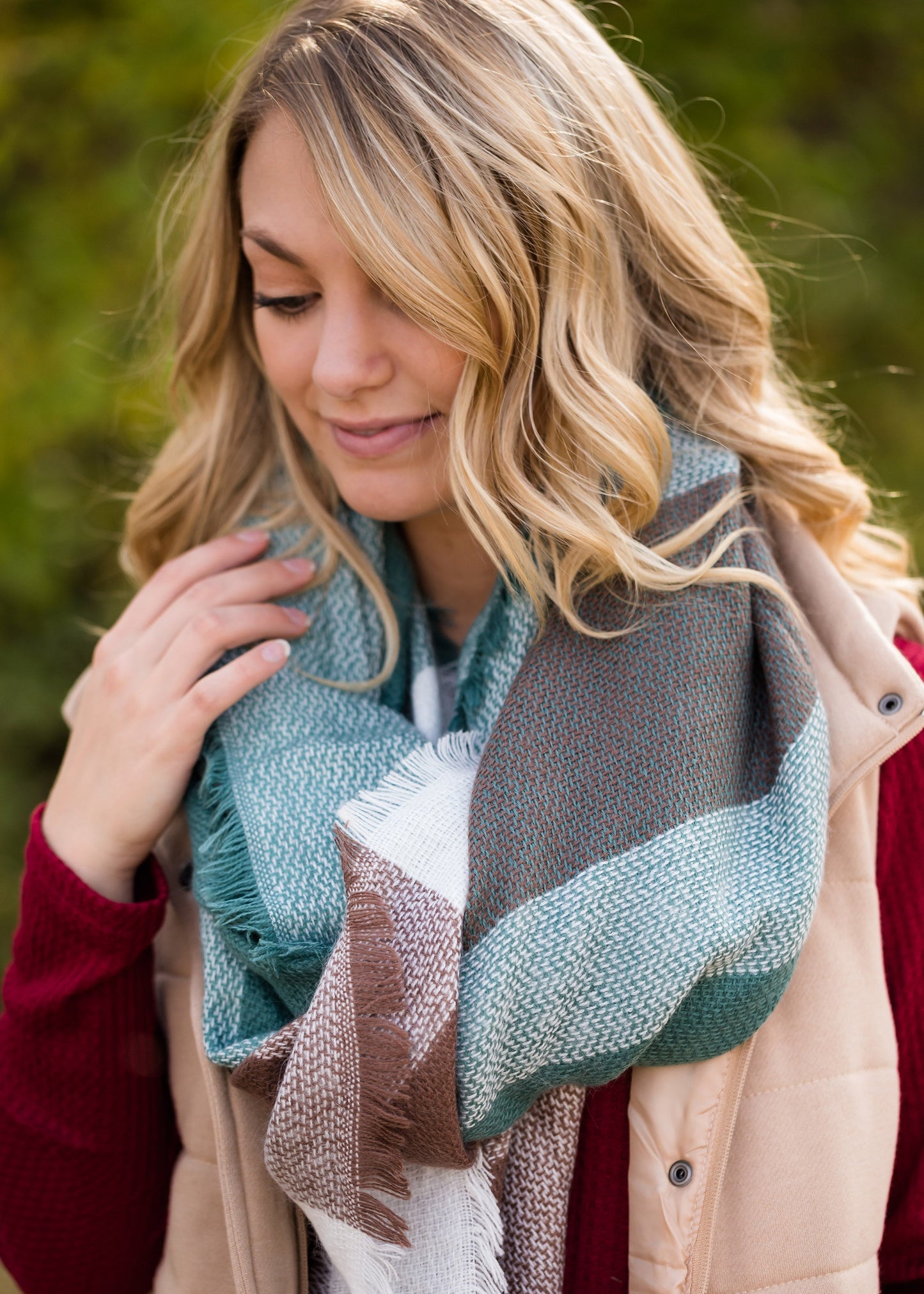 Plaid Fringe Blanket Scarf - FINAL SALE Accessories