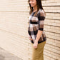 Women's modest checkered and pleated maternity top