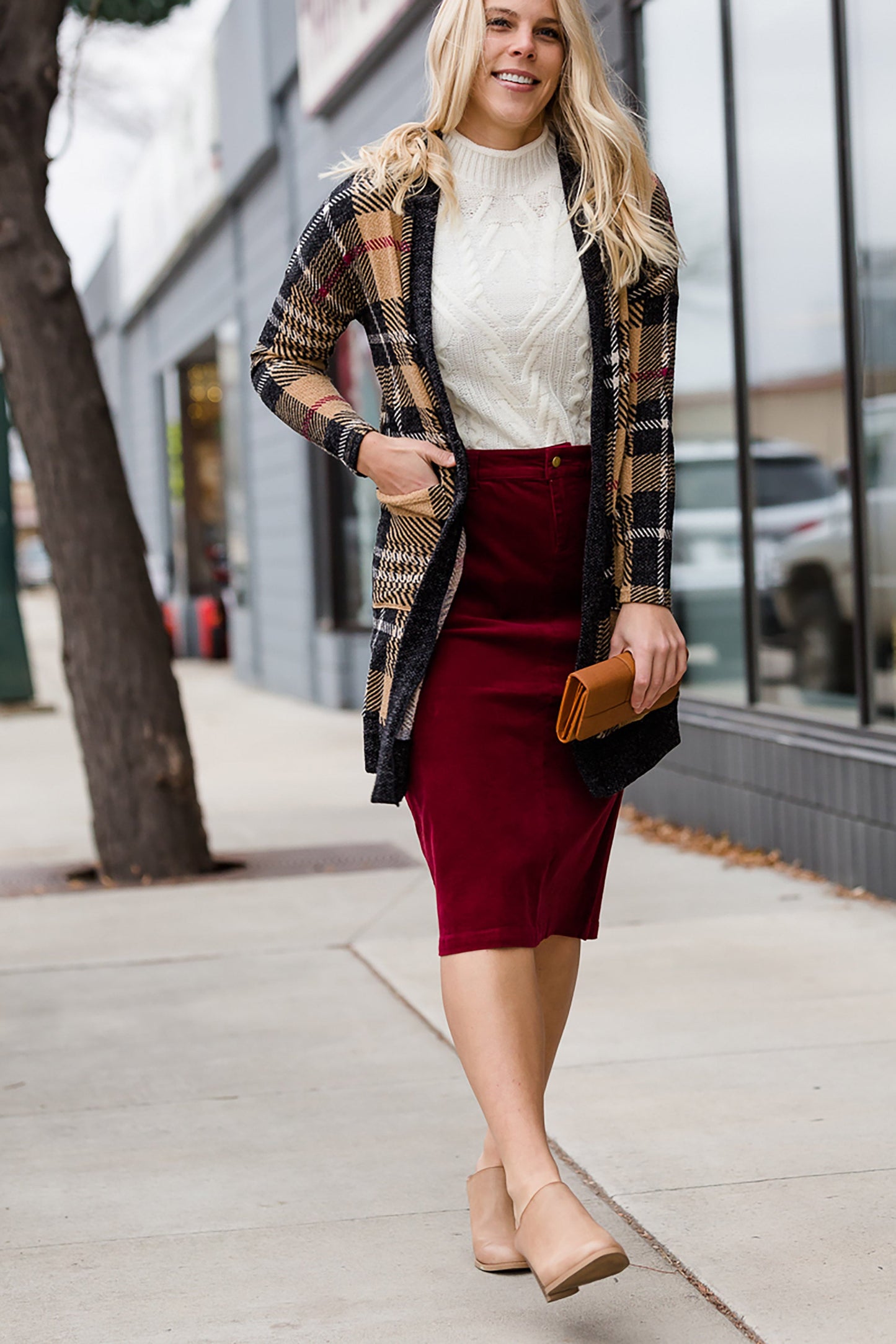 Plaid Open Front Cardigan - FINAL SALE Layering Essentials