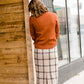 Plaid Pencil Midi Skirt-FINAL SALE Skirts