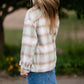 Plaid Shacket With Patch Pocket Detail Tops Polygram