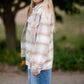 Plaid Shacket With Patch Pocket Detail Tops Polygram