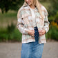 Plaid Shacket With Patch Pocket Detail Tops Polygram