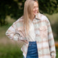 Plaid Shacket With Patch Pocket Detail Tops Polygram