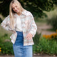 Plaid Shacket With Patch Pocket Detail Tops Polygram