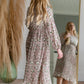 Pleated Cinched Waist Midi Dress Dresses Hayden