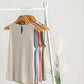 Pleated Front Layering Tank Top Shirt Zenana