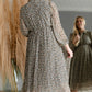 Pleated Midi Dress With Balloon Sleeves Dresses Hayden