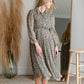Pleated Midi Dress With Balloon Sleeves Dresses Hayden
