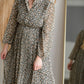 Pleated Midi Dress With Balloon Sleeves Dresses Hayden