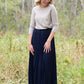 Pleated Poise Maxi Skirt Skirts