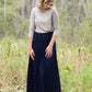 Pleated Poise Maxi Skirt Skirts