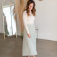 Pleated Print Maxi Skirt Skirts Polagram