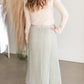 Pleated Print Maxi Skirt Skirts Polagram