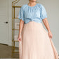 Pleated Print Maxi Skirt Skirts Polagram