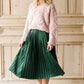 Pleated Velvet Midi Skirt - FINAL SALE Skirts