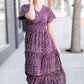 Plum Floral Maxi Dress Dresses Mikarose