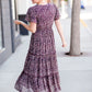 Plum Floral Maxi Dress Dresses Mikarose
