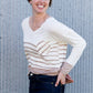 Pocket Stripe Color Block Top - FINAL SALE Tops