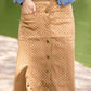 Polka Dot Button Up Midi Skirt - FINAL SALE Skirts