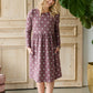 Polka Dot Long Sleeve Knit Midi Dress - FINAL SALE Dresses